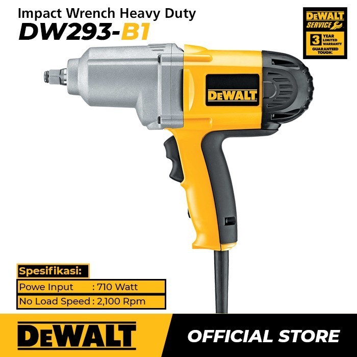 Dewalt Impact Wrench / Kunci Impact Listrik 710Watt 1/2" DW293