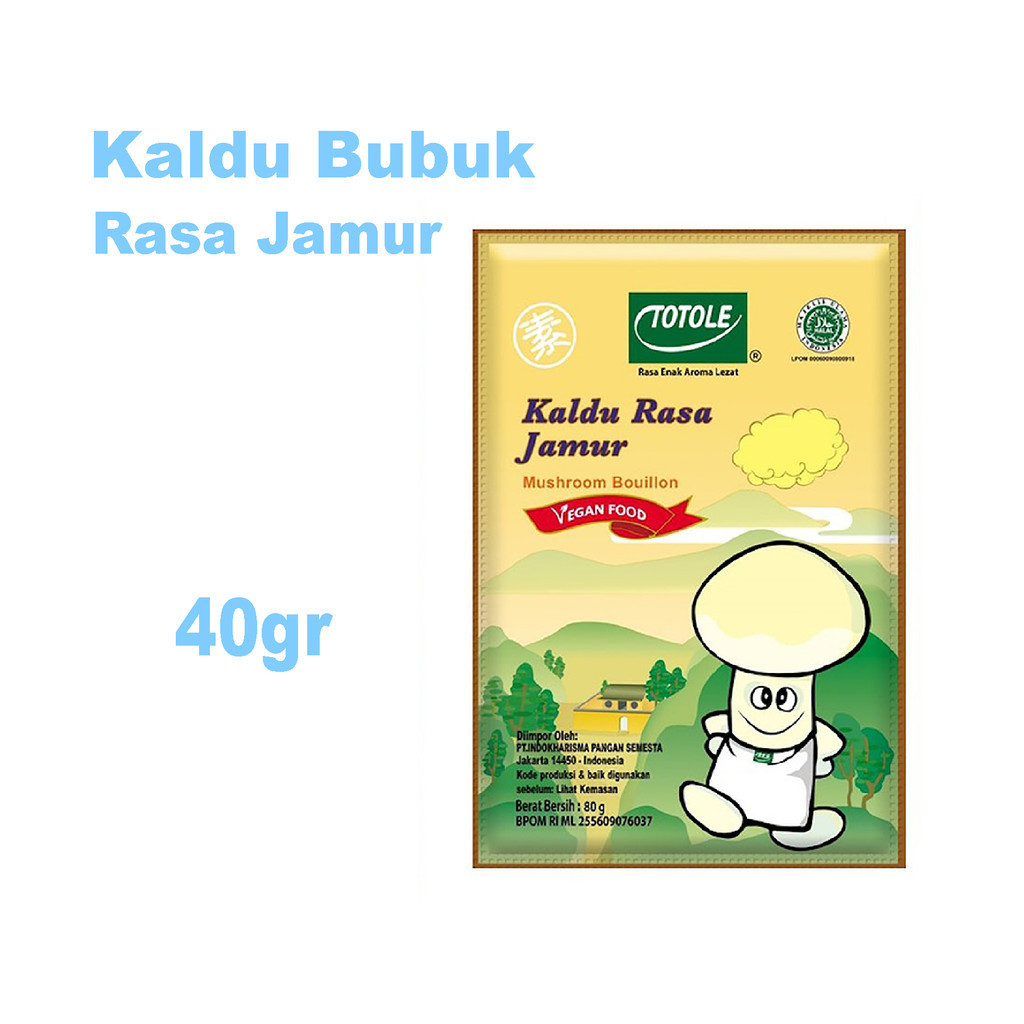 

Totole Kaldu Rasa Jamur 40gr - Bumbu Kaldu Mushroom