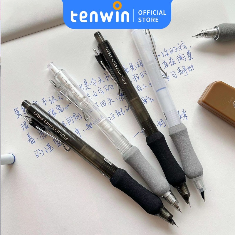 

Pulpen Mekanik /0.5mm Pulpen Fountain Pen Ujung Flat Bahan-tenwin offical