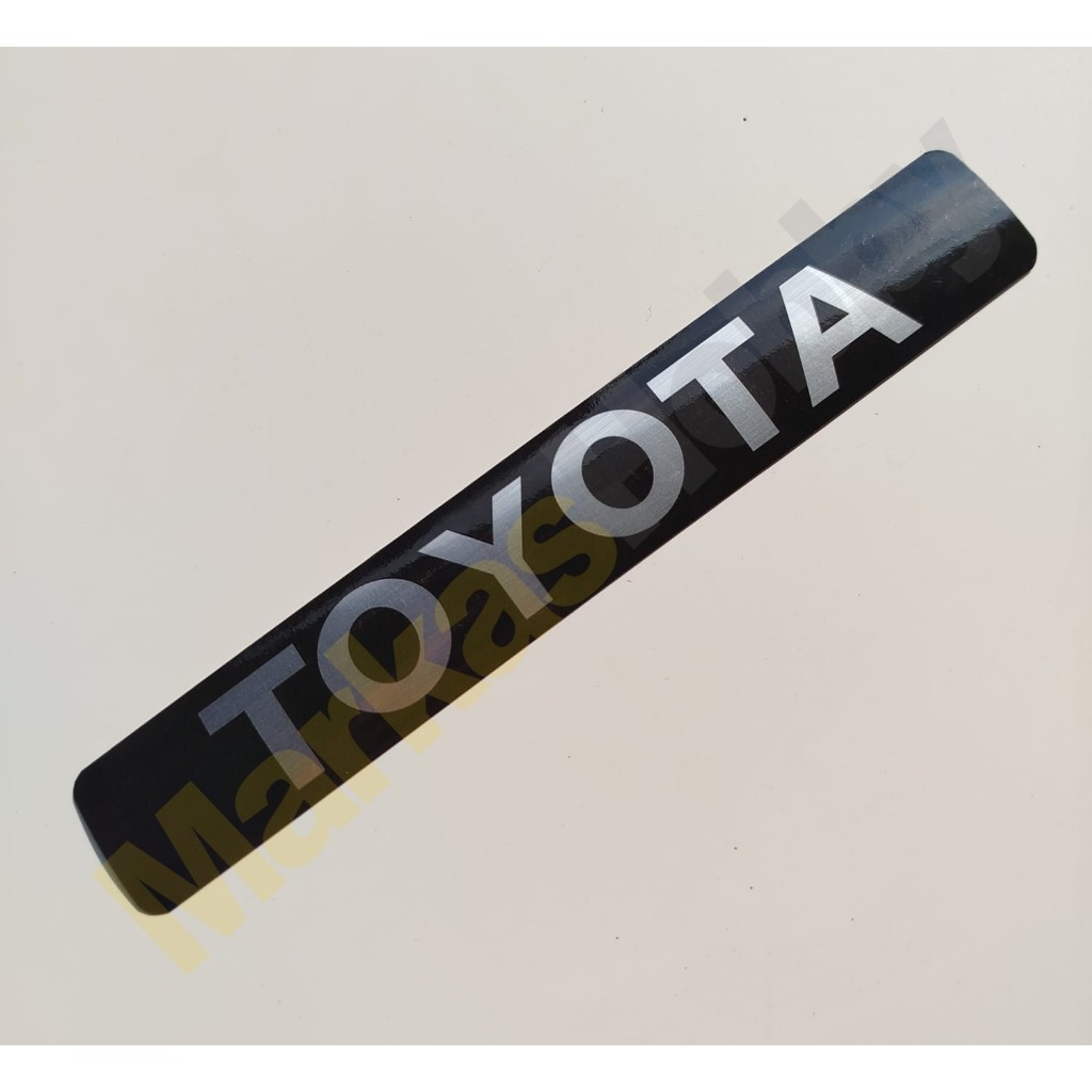 Toyota Kijang Lampu Plat nomor  Stiker Variasi Sticker Peringatan Detail Warning Set Emblem Mobil De