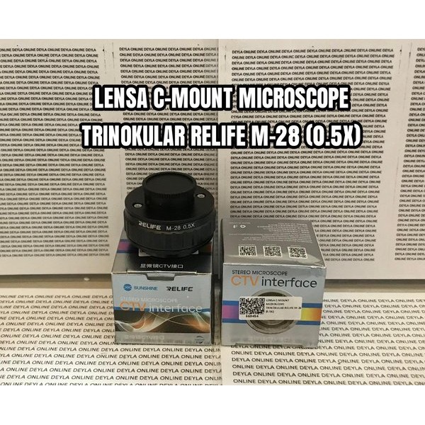 KAMERA CAMERA LENSA C - MOUNT MICROSKOP TRINOKULER 0.5X