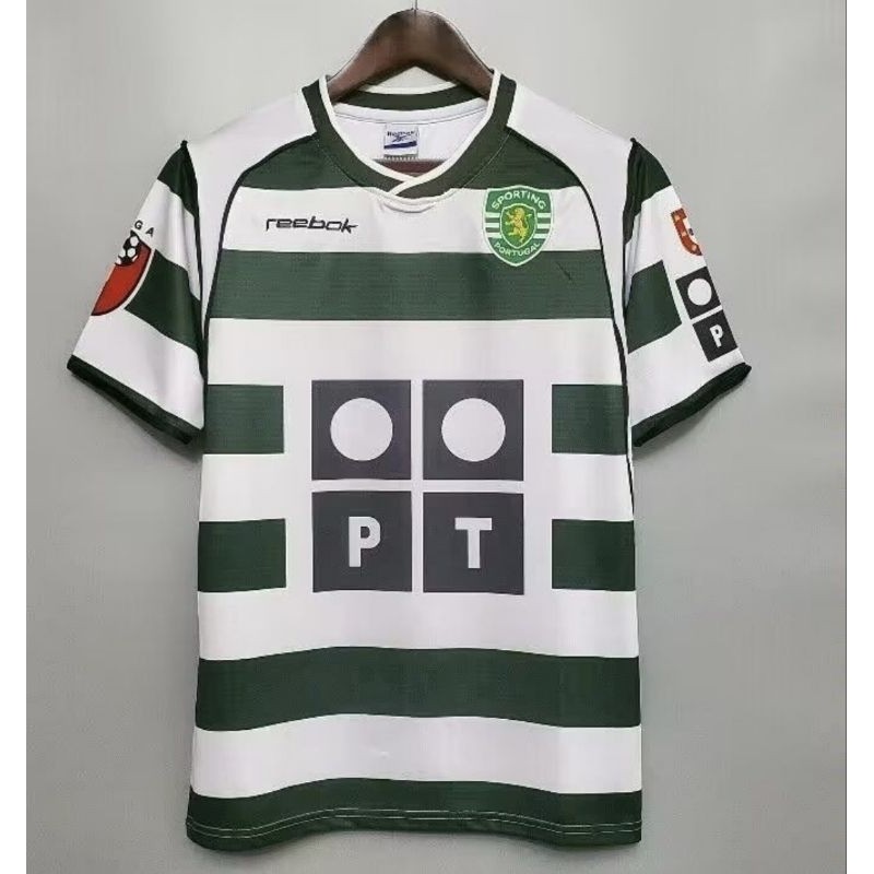 AV47UI JERSEY RETRO  BOLA SPORTING LISBON 2001 PREMIUM GRADE ORI IMPORT