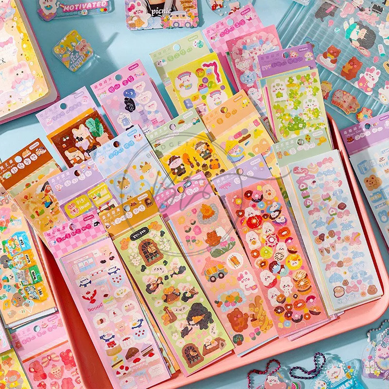 

Journamm.id Sticker GLITTER PACK Hologram 10 Lembar Stiker Lucu Murah