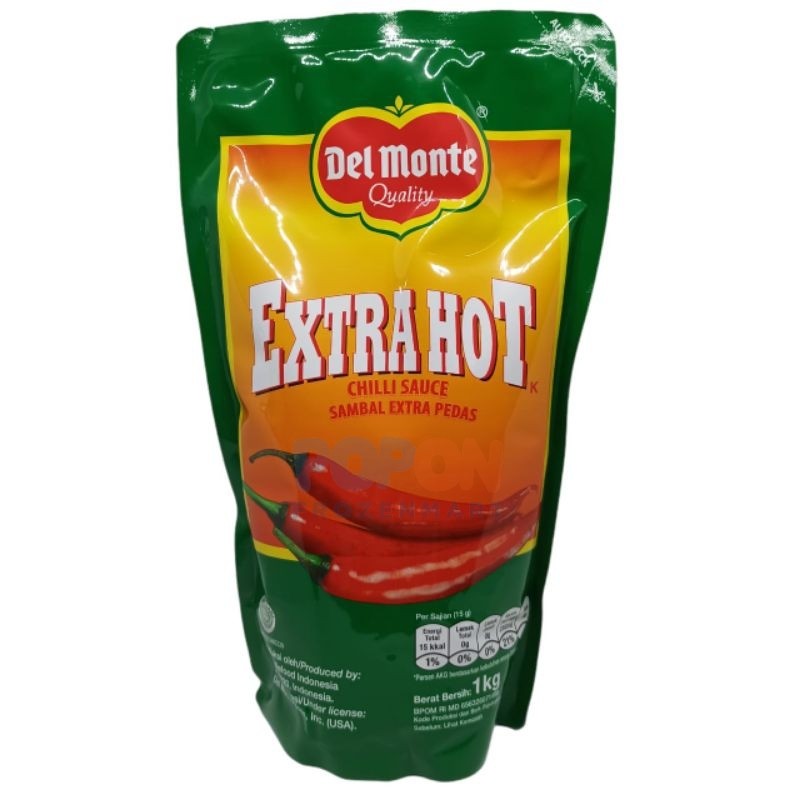 

DEL MONTE EXTRA HOT 1KG / SAUS SAMBEL DEL MONTE EXTRA HOT