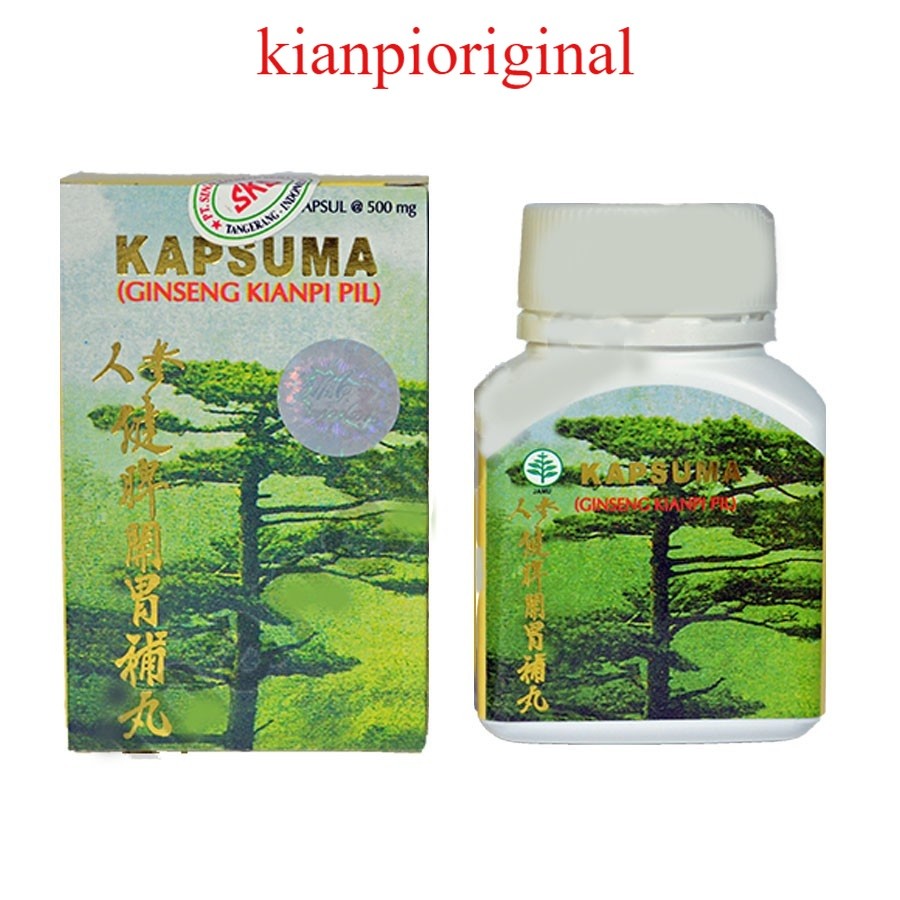 

Promo Ahir Bulan Kianpi Original Asli Kapsuma (Ginseng Kianpi Pil) 60'S BPOM - Penambah Nafsu Makan, Obat Penggemuk Badan [dijamin original 100%]