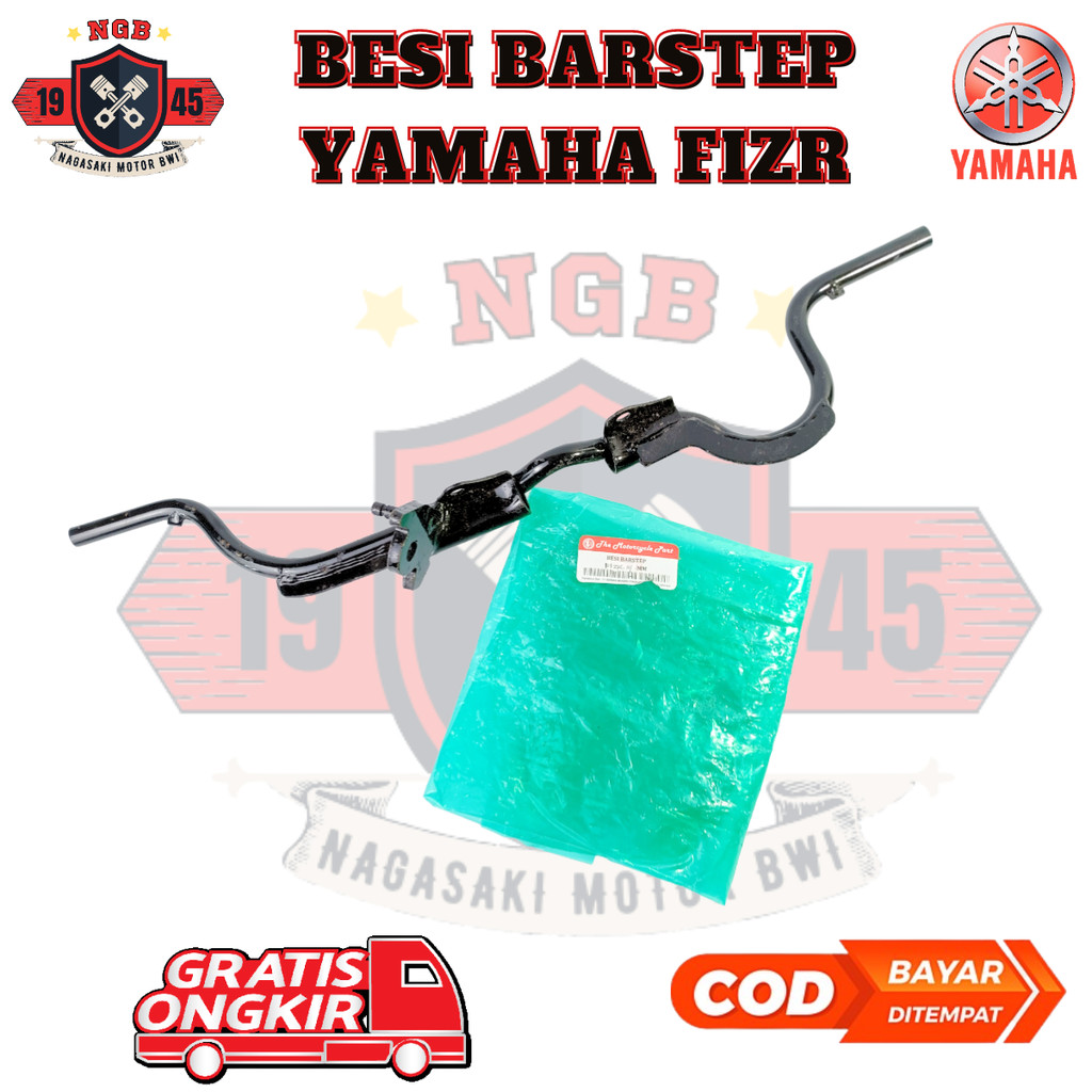 Besi Barstep FIZR - Besi Barstep Depan Yamaha F1ZR 14 MM - Besi Step Variasi Motor Original FIZR Pij