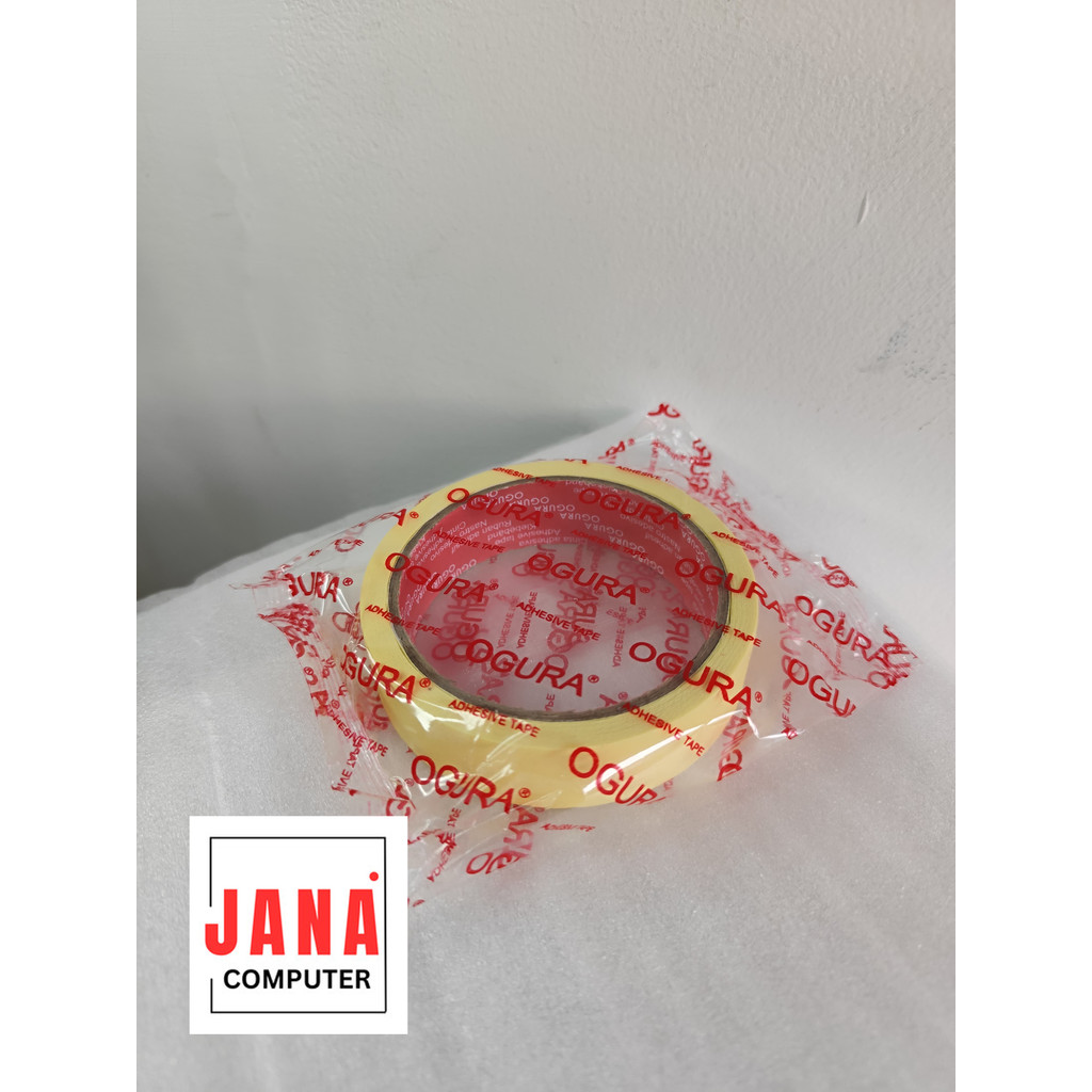 

LAKBAN MASKING MSK 1 INCH 12 YARD (24MM x 18M) - LAKBAN KERTAS KUNING YANG BISA DI TULIS MENGGUNAKAN PULPEN ATAU PENSIL