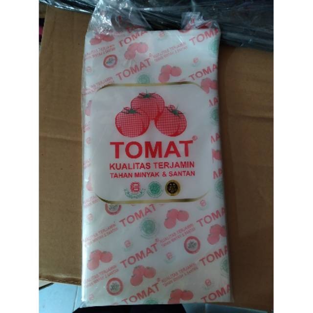 plastik PE tomat uk 15x30 (4 pack) kantong plastik es