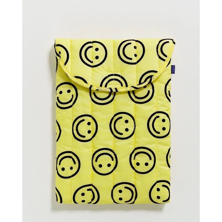 Anggit Baggu Puffy Laptop Sleeve - Yellow Happy 13