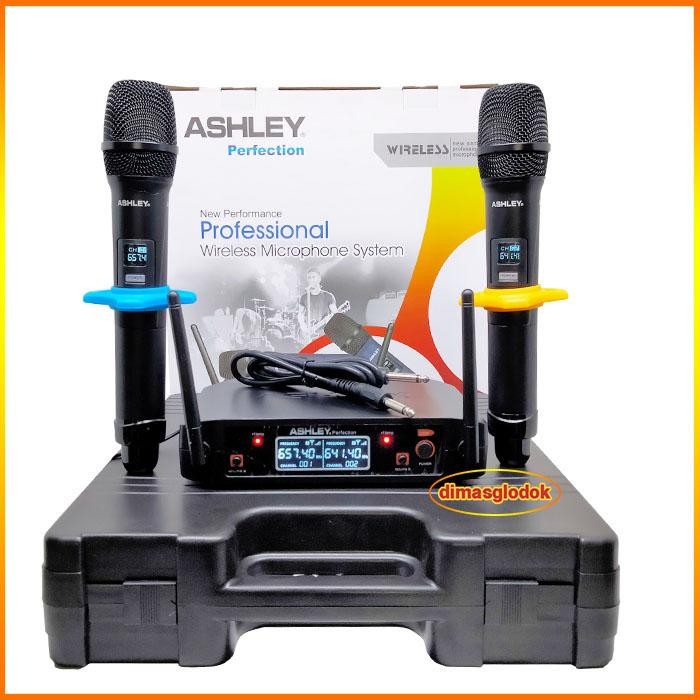 Mic Wireless Ashley Perfection Mik Tanpa Kabel Professional Wireless Microphone ASHLEY