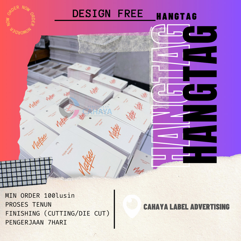 

hangtag premiun 700grm / hang tag / hangtag tebal / hangtg baju custom
