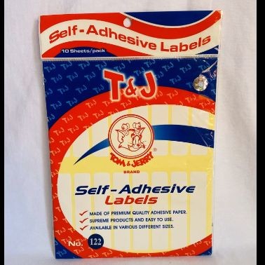 

Label Tom & Jerry No. 122 per pack isi 10 lembar