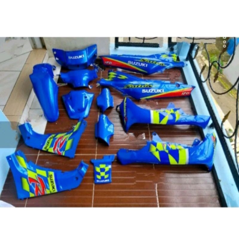 COVER BODY HALUS FULLSET SUZUKI SATRIA RU 120 SATRIA LUMBA BODY BODI SATRIA LUMBA