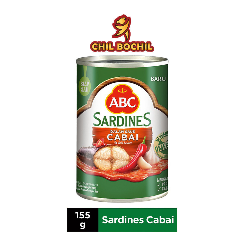 

SARDINES ABC KALENG PEDAS - 155 GRAM - SARDEN ABC KALENG KECIL 155 GRAM - PEDAS