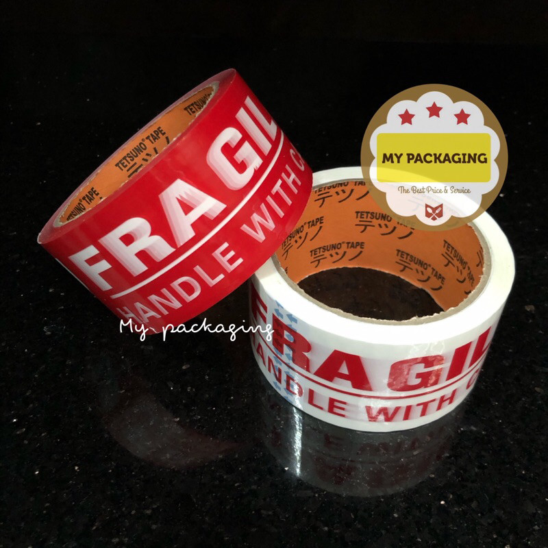 

OPP Lakban FRAGILE JANGAN DIBANTING - Handle With Care - mypackaging vplast [ COD ]
