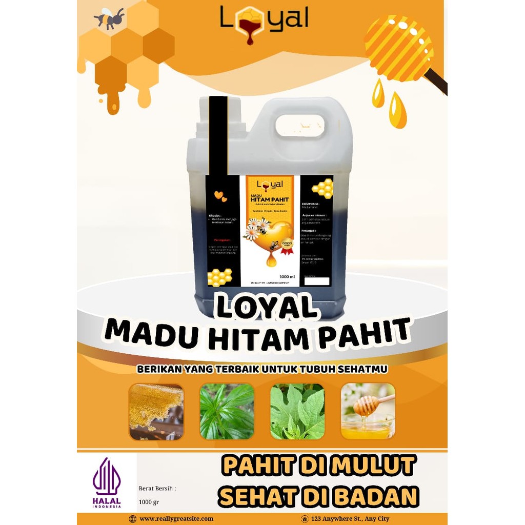 

Madu Super Herbal Hitam Pahit Plus 1 kg