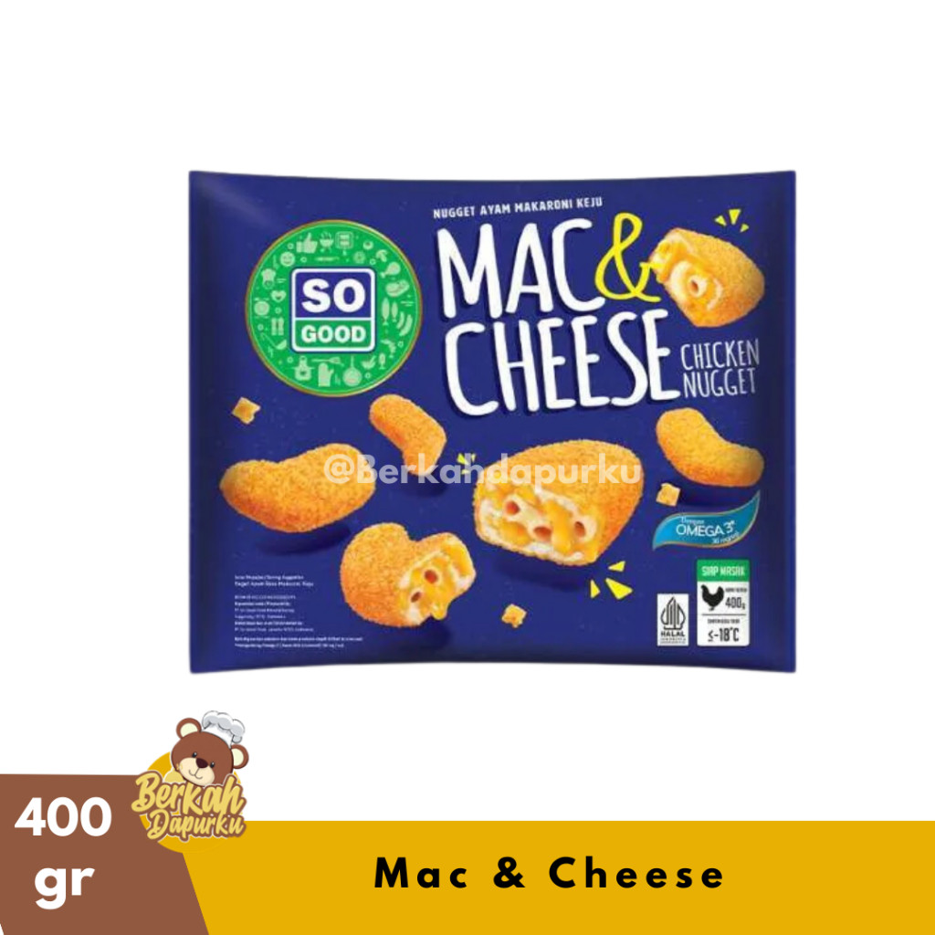 

So Good Chicken Nugget Mac & Cheese 400g Termurah