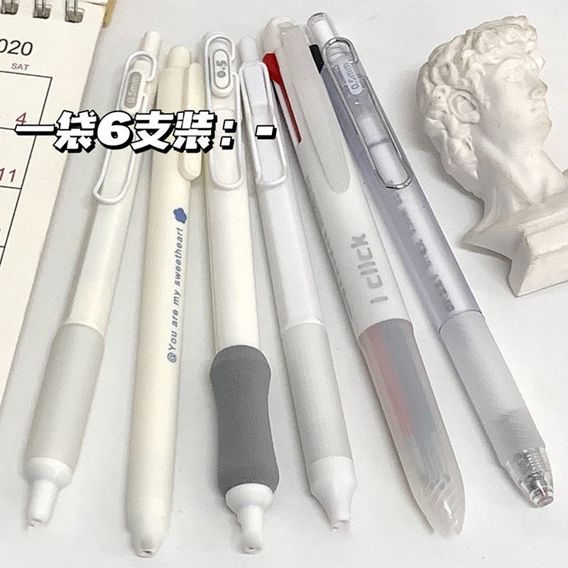 

Pulpen Gel 6pcs Aesthetic / 0.5mm Pulpen Lucu / Retractable Gel Pens / Pena Gel Mekanik Hitam / Morandi Gel Pen / Pen Mekanik Penulisan Halus / Hadiah Alat Tulis Yang Indah