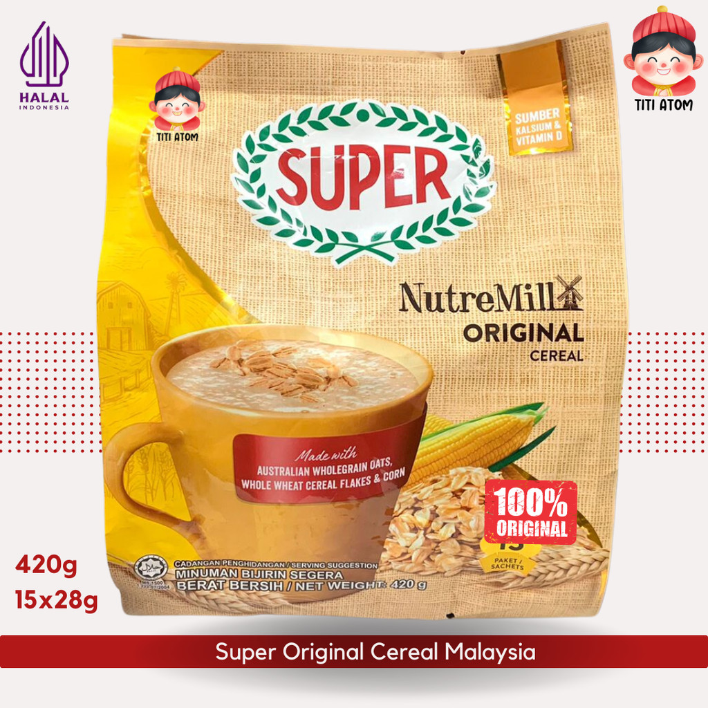 

Super Cereal Original Nutremill Malaysia 15x28g 420g
