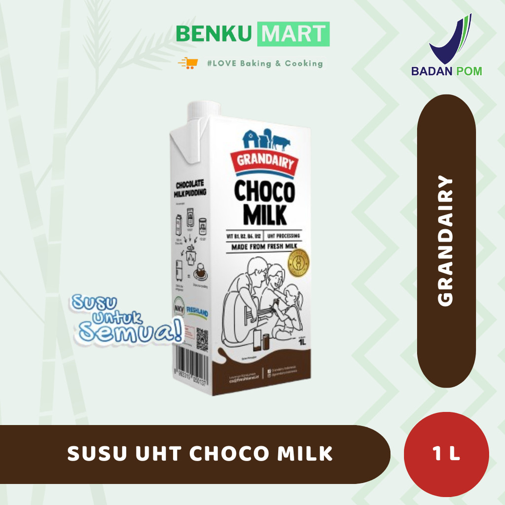 

Grandairy Choco Milk 1 Liter | Susu UHT Milk 1L | HALAL