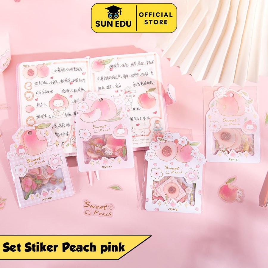 

Set Stiker Peach Pink Bunga/ Sticker Jurnal Cute Buku Harian Catatan Anak