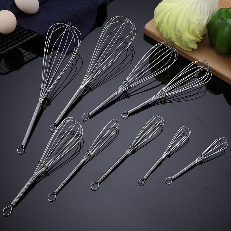 

1Pcs Multifunctional Rotary Manual Egg Beater Mixer Mini Kitchen Egg Whisk Bake Tool Egg Agitator Stainless Steel Eco-Friendly