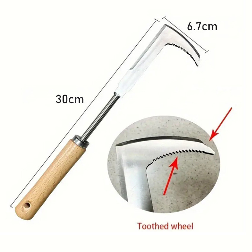 Alat Pencabut Rumput Liar Stainless Pencabut Rumput Akar Tanaman Liar Manual /akar Tanaman