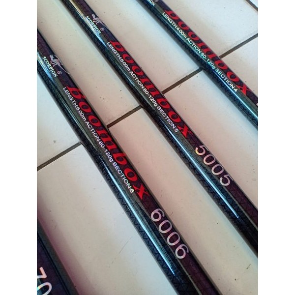 Joran Tegek Scorpion Boombox Bahan 100 Carbon