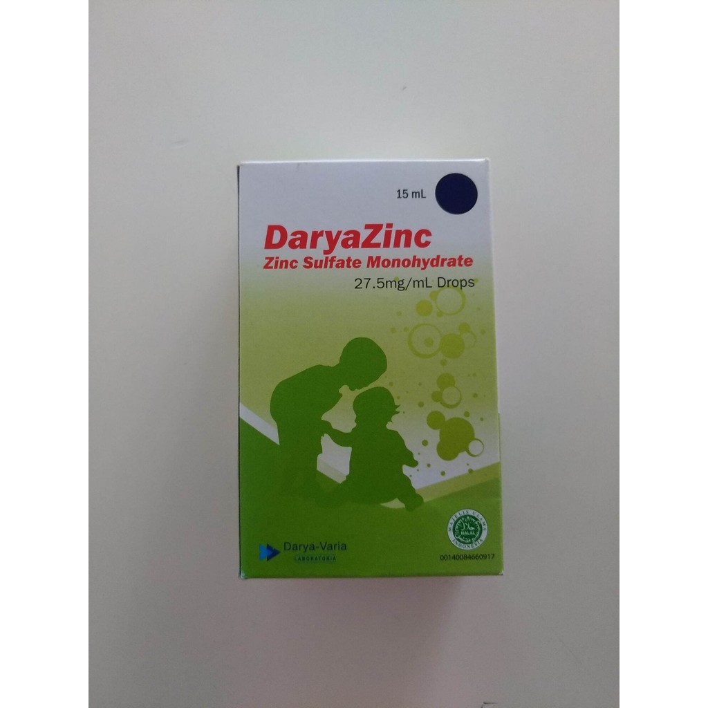 daryazinc drop drops 15 ml zinc sulfate monohydrate 10mg/ml Drops obat tetes diare mencret bayi anak