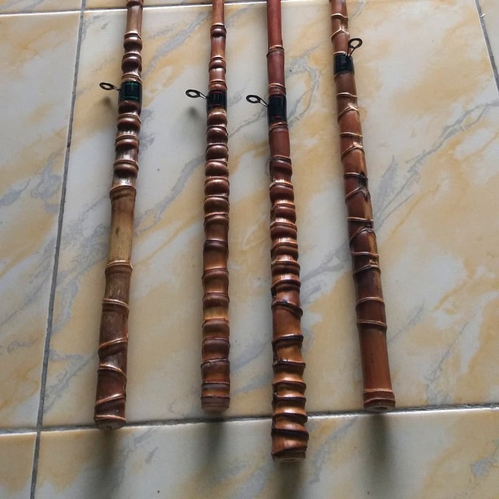 joran bambu cendani ujung carbon lubang