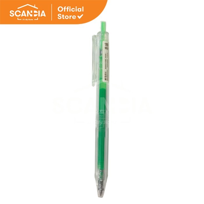 

SCANDIA Pulpen Retracteble Gel Pen Neon Green 0.5mm (AGPH5603)