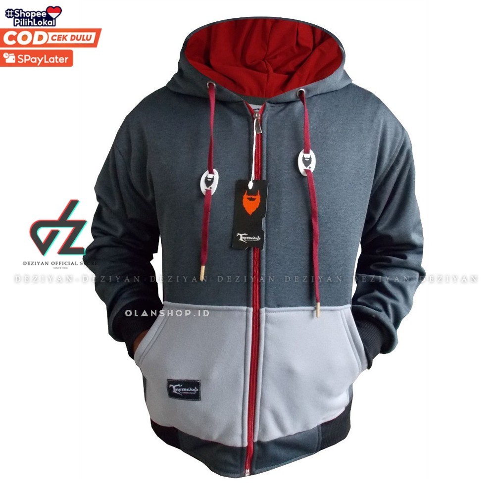 DEZIYAN [SIAP KIRIM ] JAKET DISTRO TREEBEARD HOODIE ZIPPER / SWEATER ZIPPER HOODIE ORIGINAL KATUN