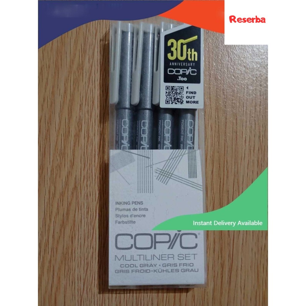 

Drawing Pen Copic Multiliner Cool Gray Set 4pcs ( Clearance Sale)