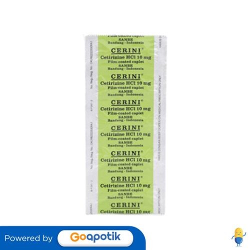 Cerini 10 Mg Strip 10 Kaplet