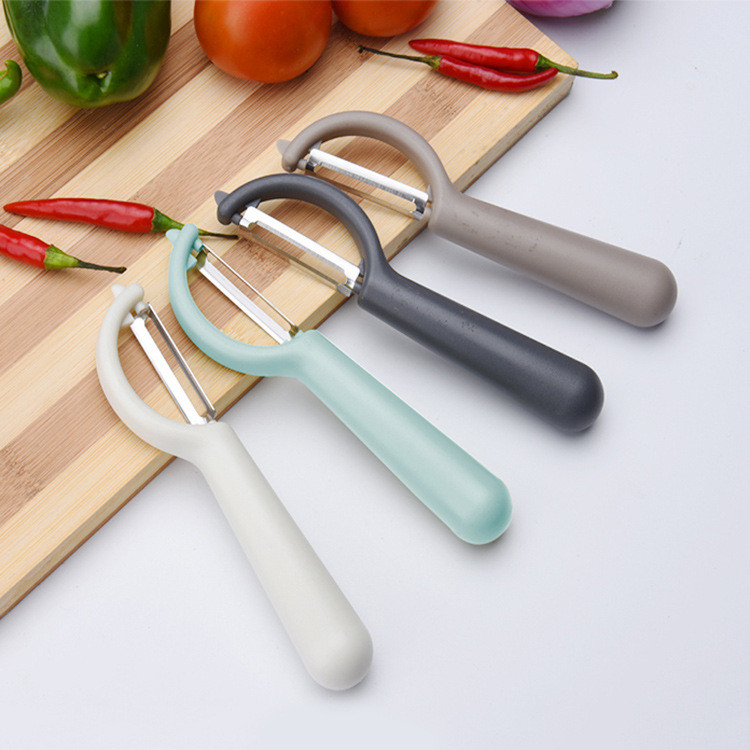 Peeler / Pisau / Alat Pengupas Kentang Buah Wortel Slicer Bentuk Setengah Lingkaran [JY]