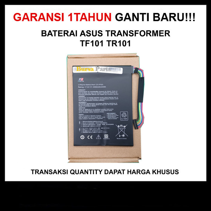 Baterai Asus Transformer TF101 TR101 .