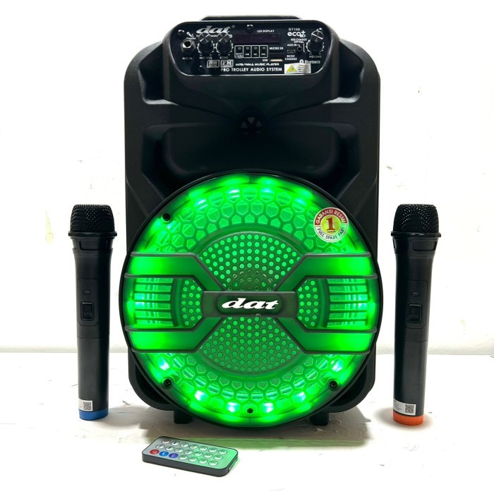 Speaker Portable Wireless Dat DT-109 Original 10 inch Bluetooth
