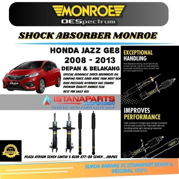 Shockbreaker Shock Breaker Merk MONROE Honda Jazz GE8 Depan Original Asli