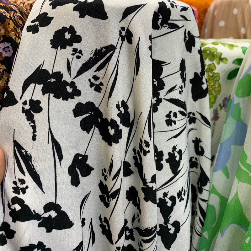 kain poly crinkle - kain crinkle korea - kain crinkle motif - kain crepe bangkok