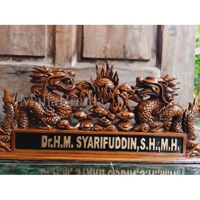 

PAPAN NAMA + PAPAN NAMA KAYU + UKIR + CUSTOM 2 UKIR NAGA MB3212
