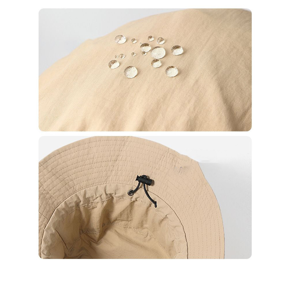RB topi gunung Pria Bucket Hat Rimba Topi Bulat Parasut Tali Packable Hat Pria Wanita Waterproof