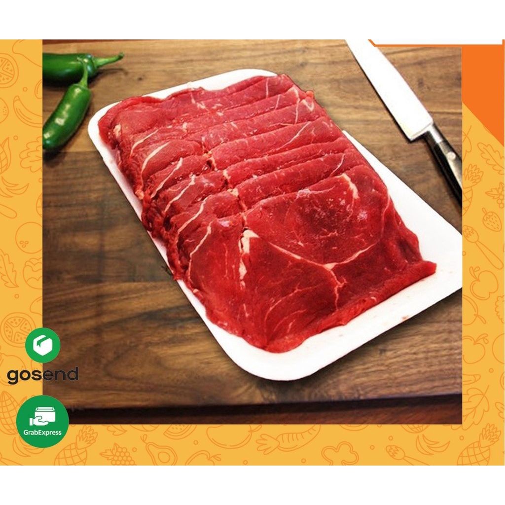 

AUS RIbeye Beef Slice / Daging Iris Tipis / Rendah Lemak 500gr