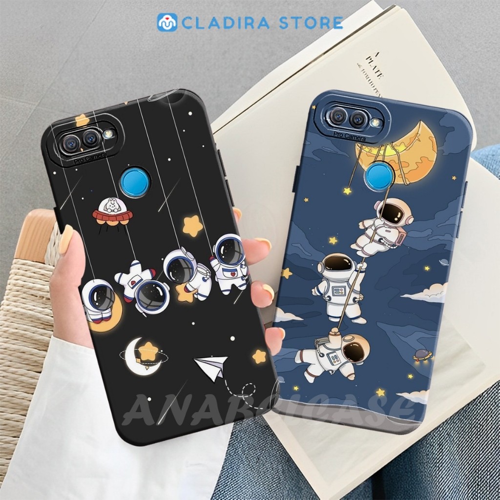 Cladira Store Softcase OPPO A5S/A12/ A7/A11K/OPPO F9/REALME 2 PRO Motif Astronot Lucu terbaru - Case