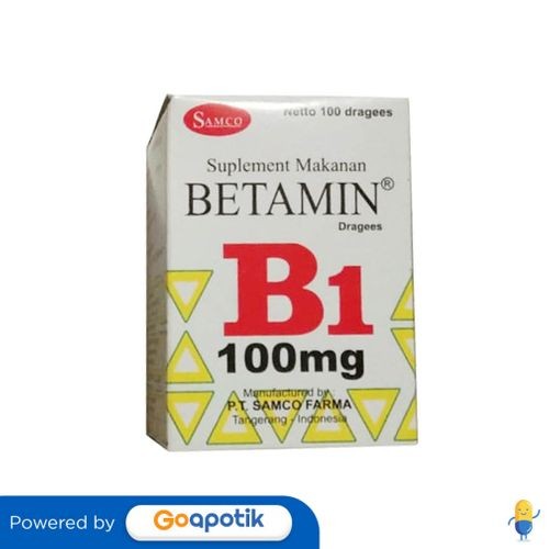 Betamin Vitamin B1 100 Mg Botol 100 Tablet