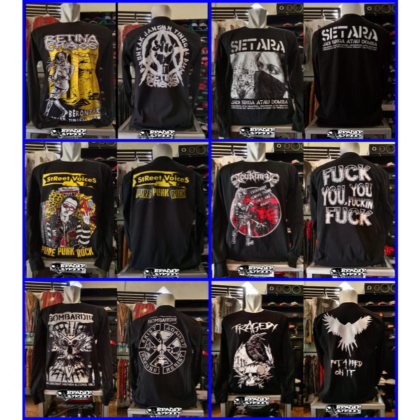 cod kaos panjang band punk disclose,kaos panjang konyradiksi,kaos band punk lengan panjang,kaos komu