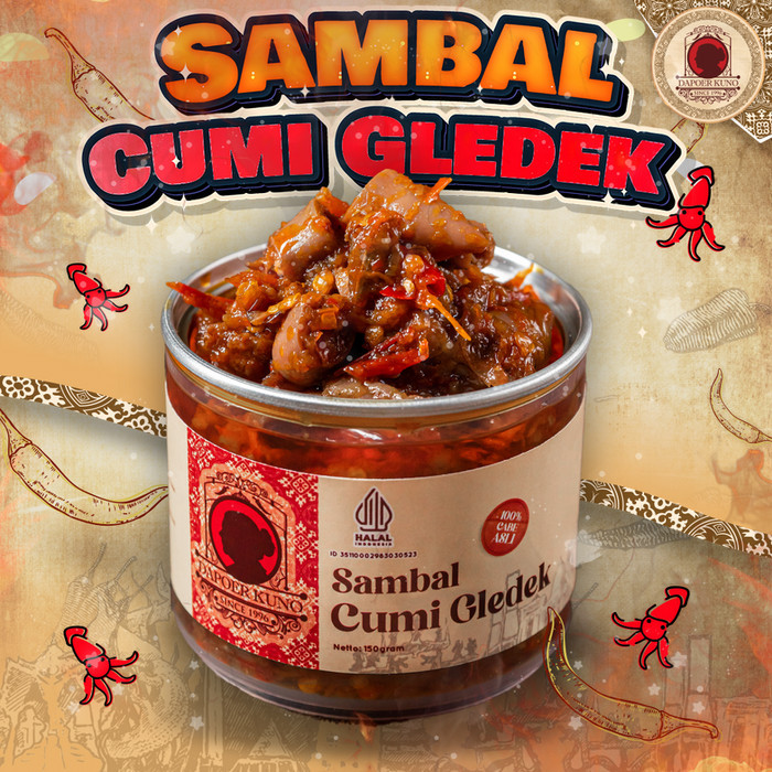 

[New]Promo Sambal Cumi Gledek DAPOER KUNO