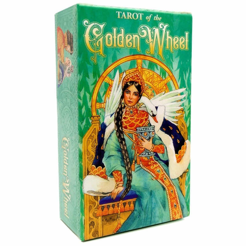 Tarot of the Golden Wheel 78 Cards Deck Tarot Board Game Family Party Oracle