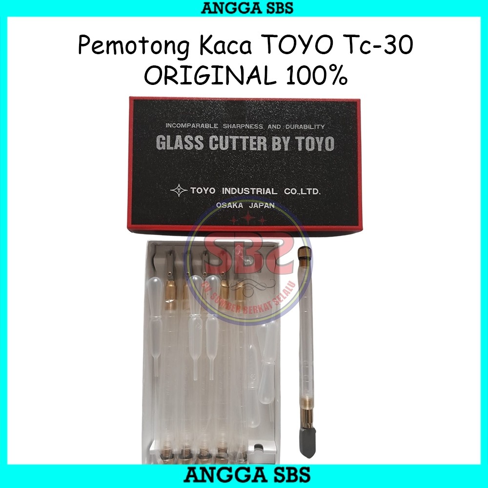 TOYO Pemotong Kaca Toyo TC 30 Asli Alat Pemotong Kaca Original Toyo TC30 Glass Cutter Pisau Kaca
