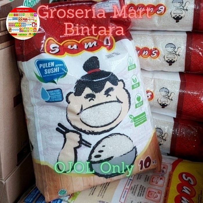 

Bintara Beras SUMO 10kg Merah SUSHI Pulen Super Bekasi