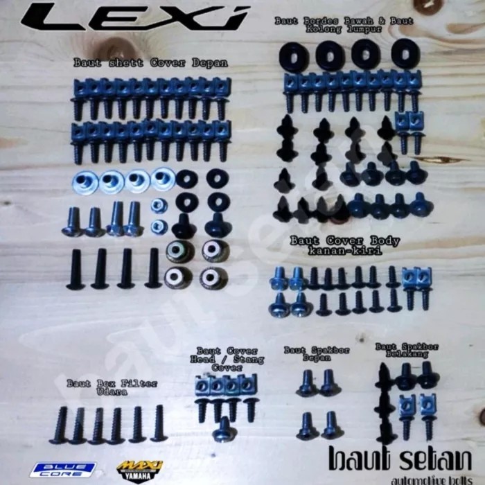 Baut full set yamaha Lexi/baut lengkap fulset body yamaha Lexi